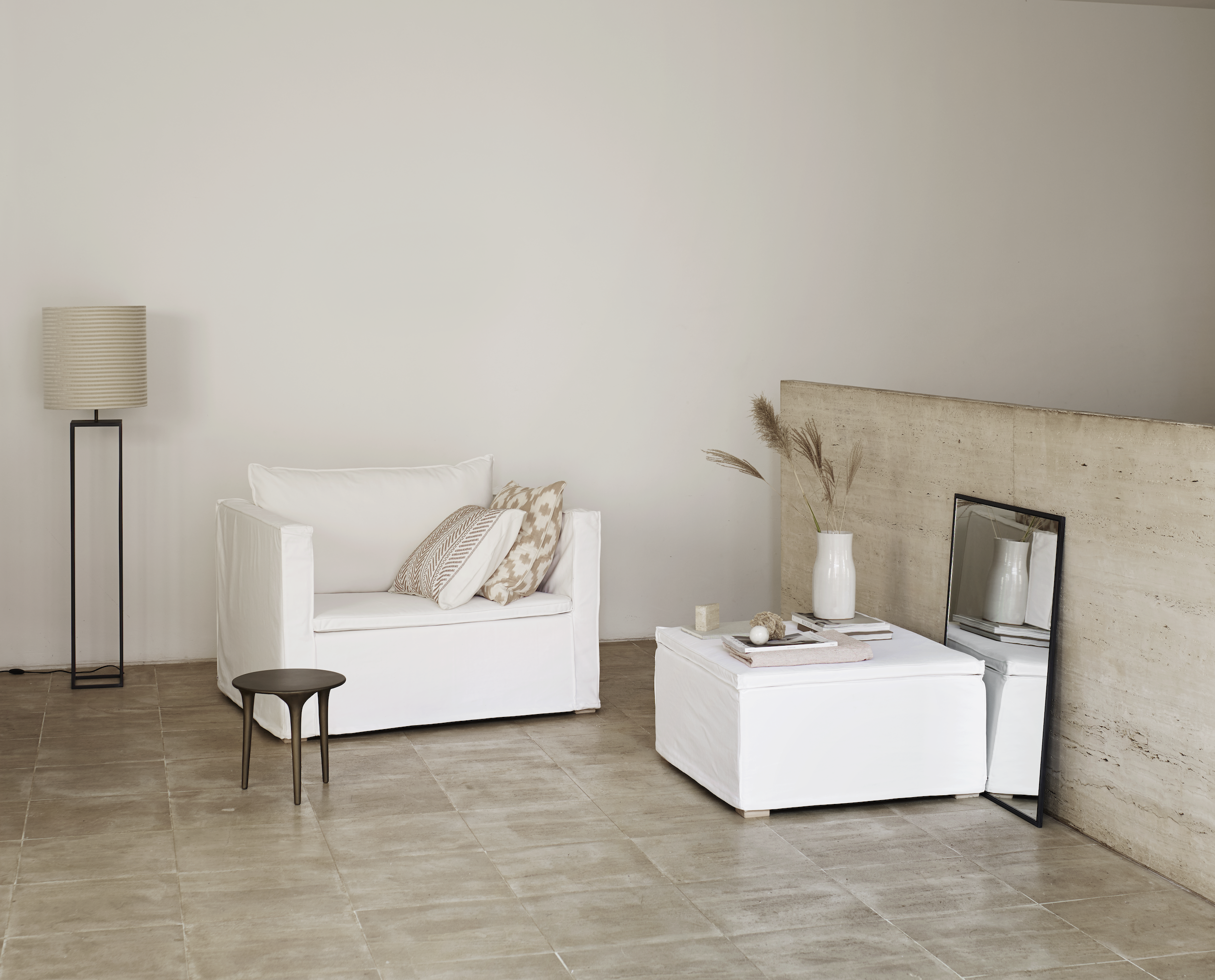White Linen Sofa Collection